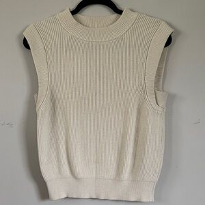 a new day Cream Sleeveless Sweater